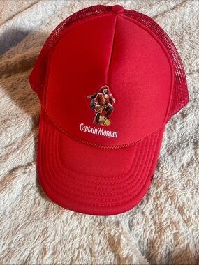 Captain Morgan Red Trucker Hat